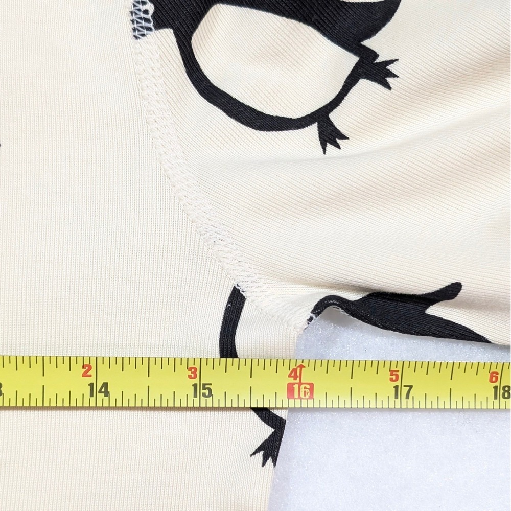 Hanna Andersson Pajamas Size S Organic Cotton Butter Yellow Penguin Sustainable - Picture 5 of 11